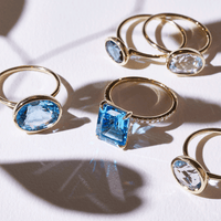 web限定アイテム 数量限定】天然石リング RAVICHARME – ブルートパーズ アクセサリー