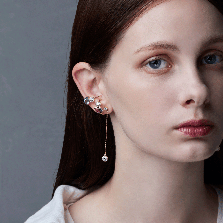 ロンドンコレクション シティ モアサナイトピアス (イエロー ロンドンコレクション シティ モアサナイトピアス (イエロー