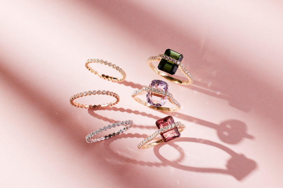 【数量限定】Nude 天然石リング　クンツァイト