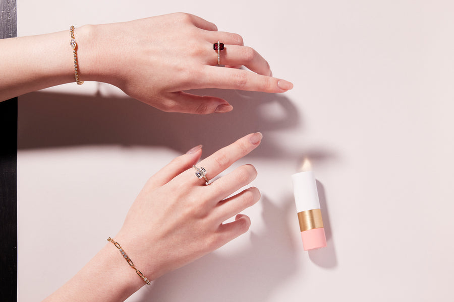 Nude リング モアサナイト