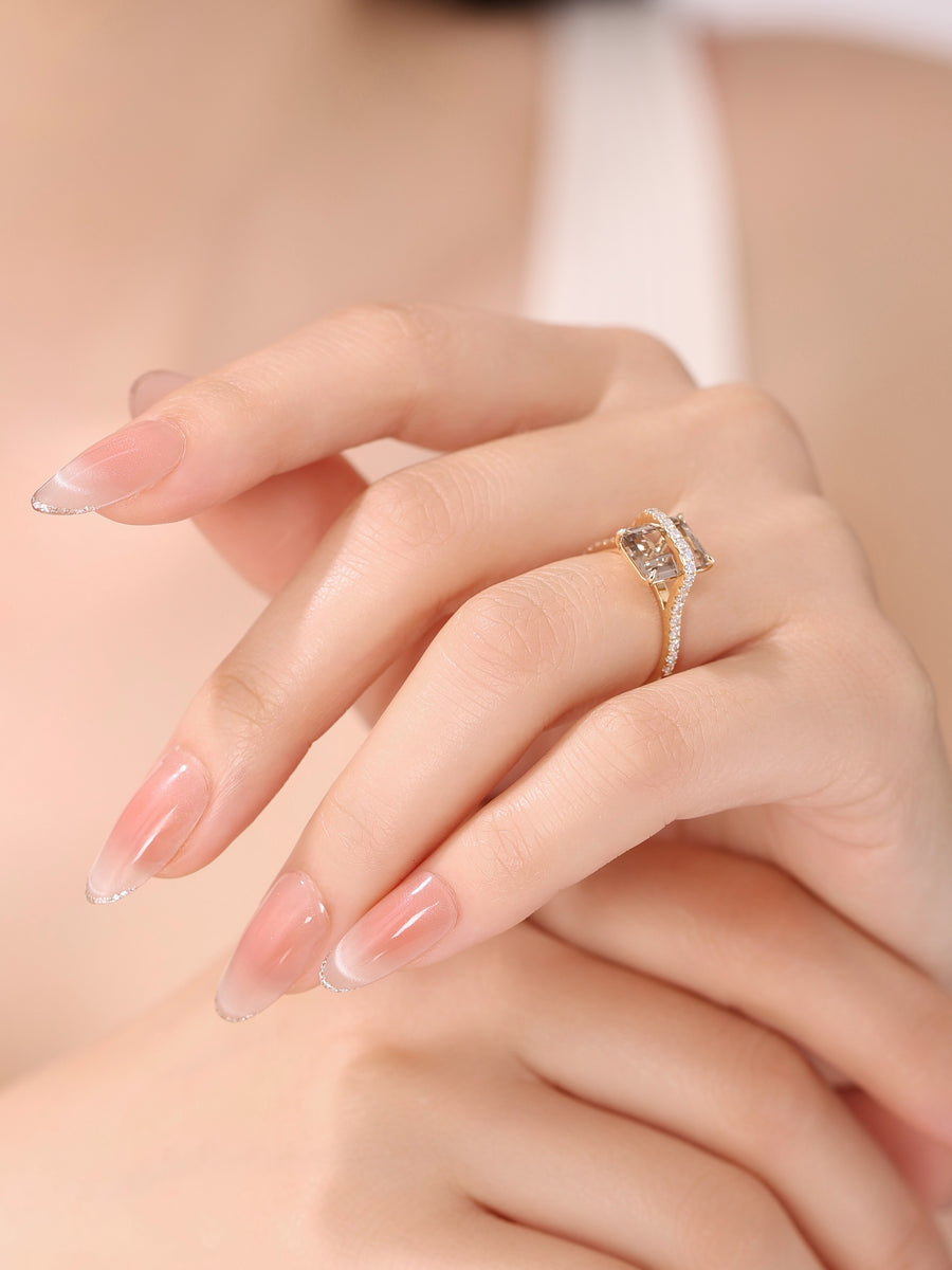 Ravicharme | 【数量限定】Nude 天然石リング スモーキークオーツ