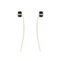 天然オニキス　1,718グラム Nude 天然石 オニキス ピアス ストレートワイヤータイプ