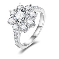 フルールコレクション サンフラワー モアサナイトリング